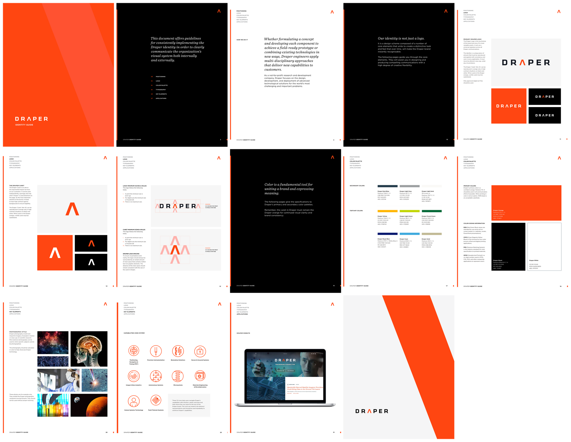 Draper website design layout