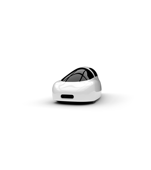 Indigo white vehicle on white background