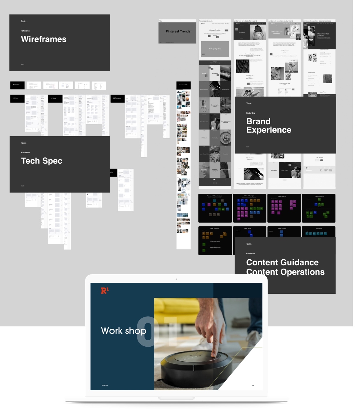 RafterOne user experience layout.