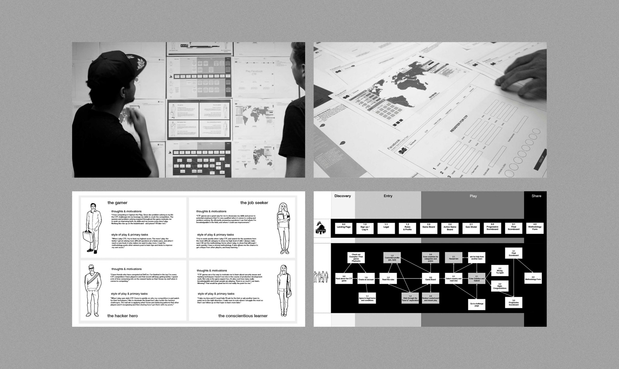 Facebook capture the flag layout and UX exploration