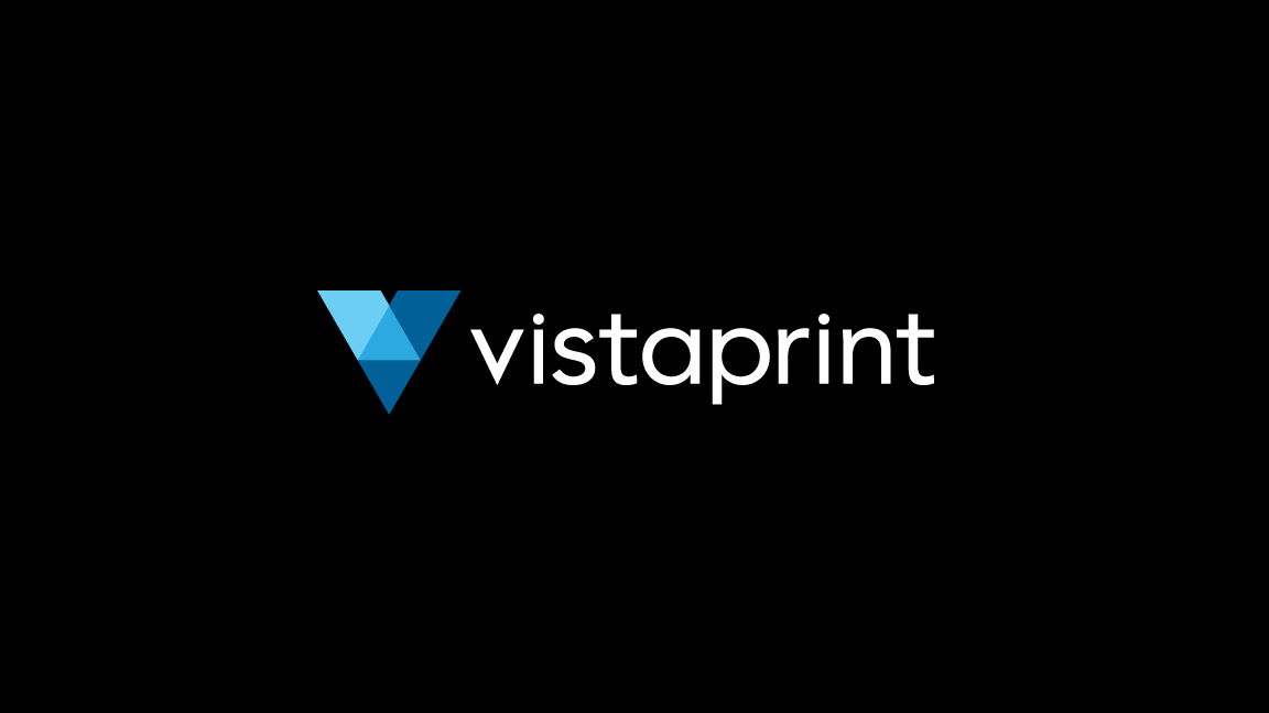Vistaprint logo with text