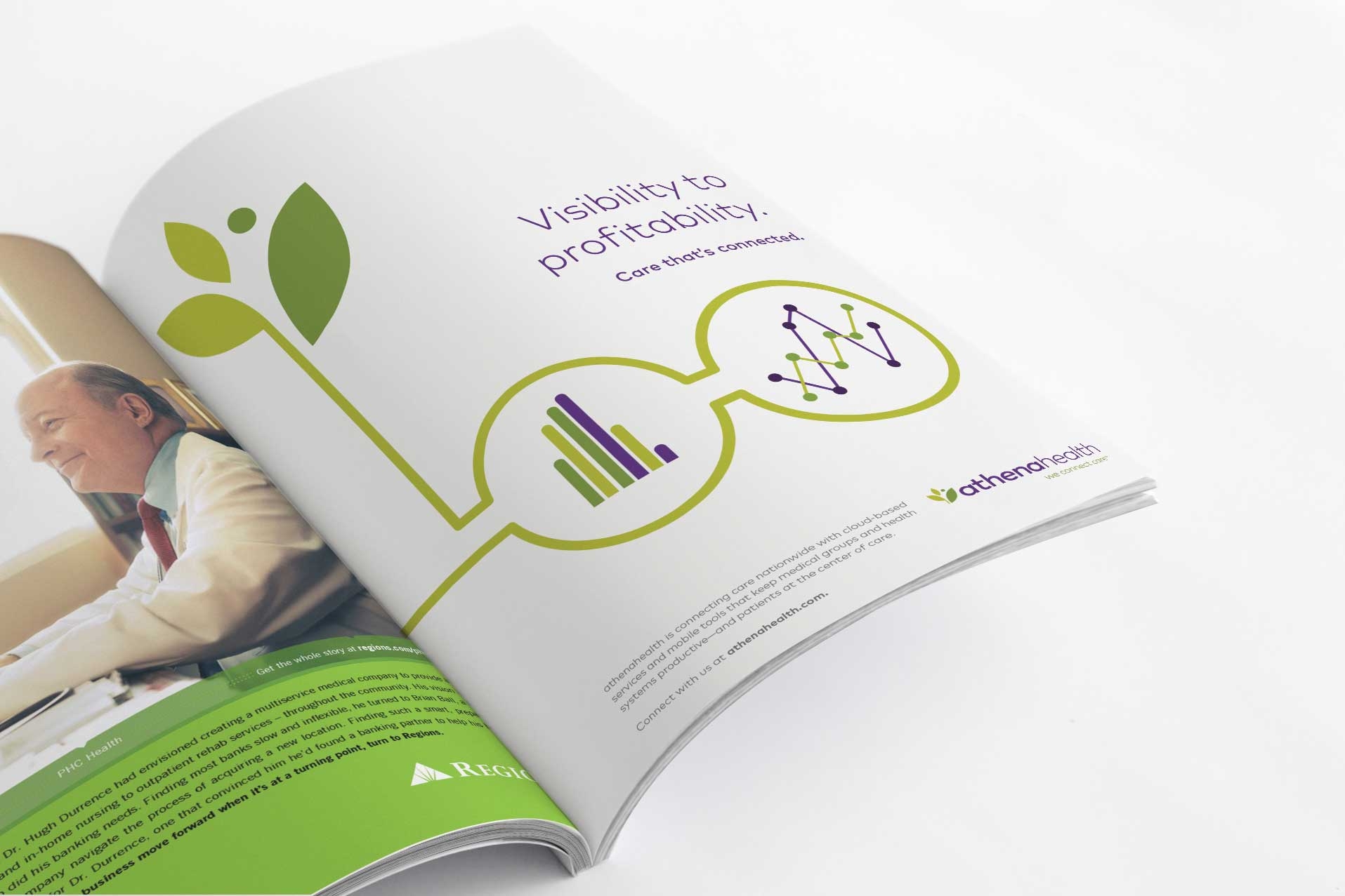 Athenahealth magazine layout