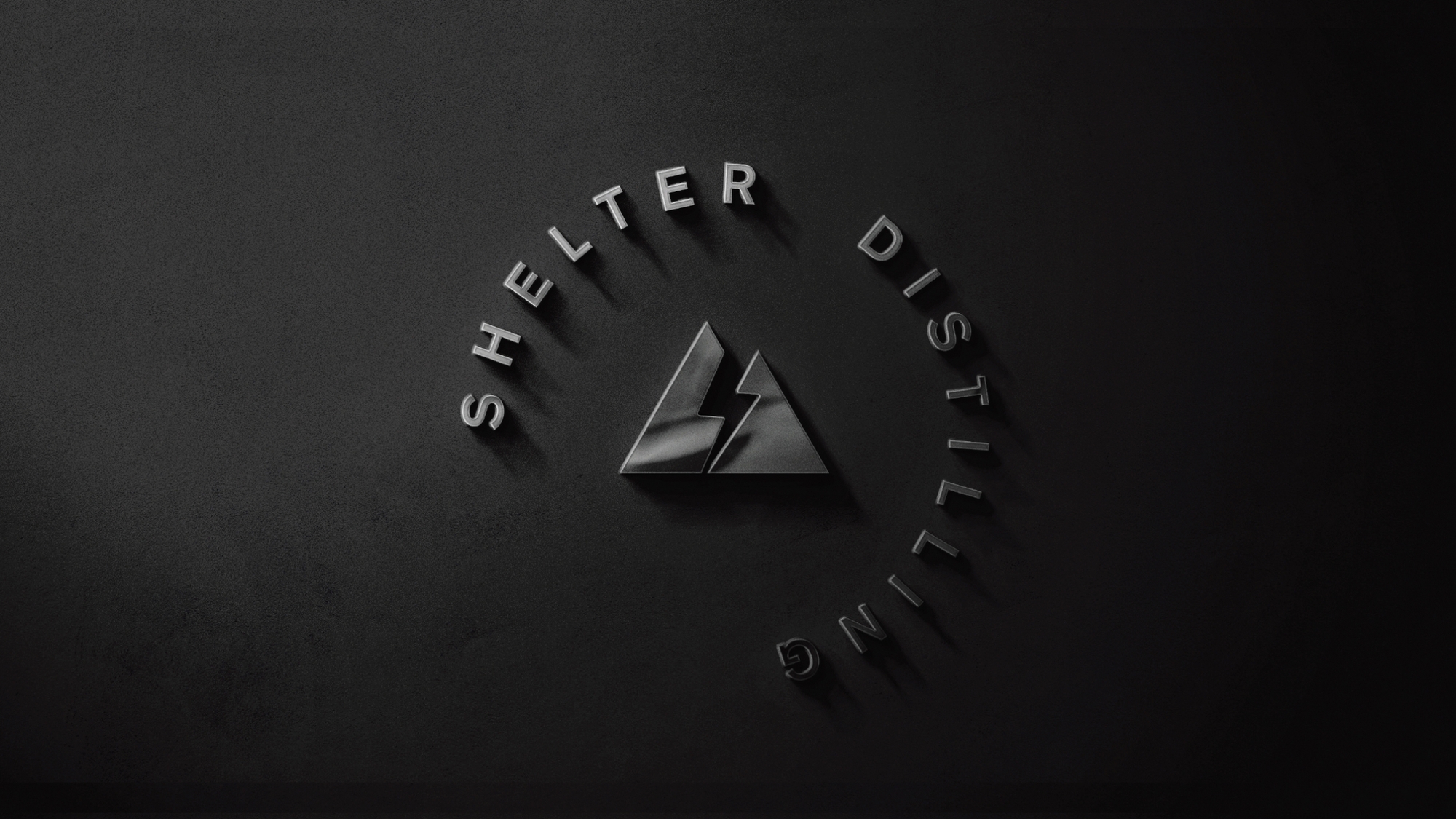 Shelter Distilling sign example