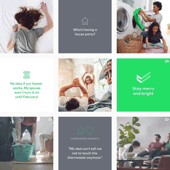 Cinch Home Services social media design options